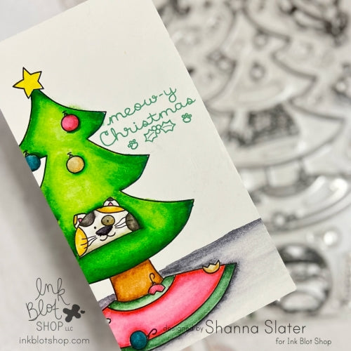 Christmas Cats :: 6x8 Clear Stamp Set