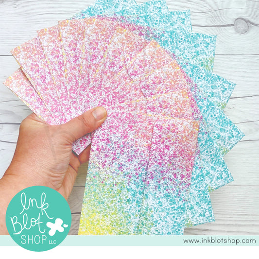 Rainbow Splatter Paint Envelopes (10-pack) :: A2 Envelopes (4.375 x 5.75)