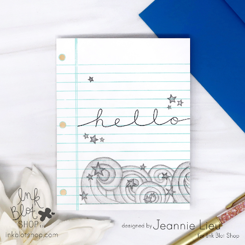 Lined Paper Background :: 6x6 Clear Stamp