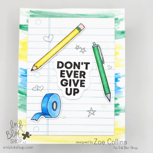 Lined Paper Background :: 6x6 Clear Stamp