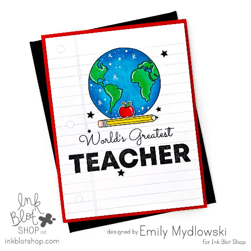 Lined Paper Background :: 6x6 Clear Stamp