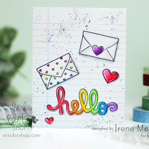 Lined Paper Background :: 6x6 Clear Stamp