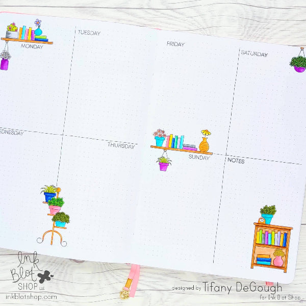 Planner Months & Days (Calendar Builder) :: 4x6 Clear Stamp Set