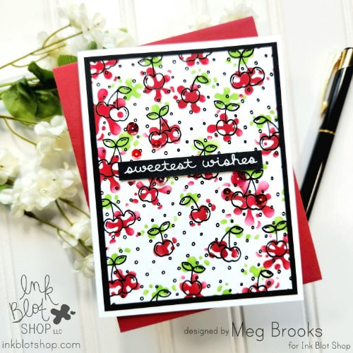 Very Cherry Background :: 6x6 Clear Stamp