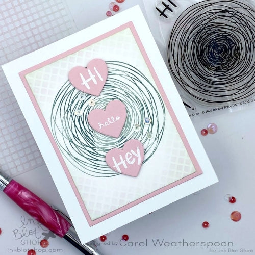 Scribble Circle :: 4x4 Clear Stamp Set
