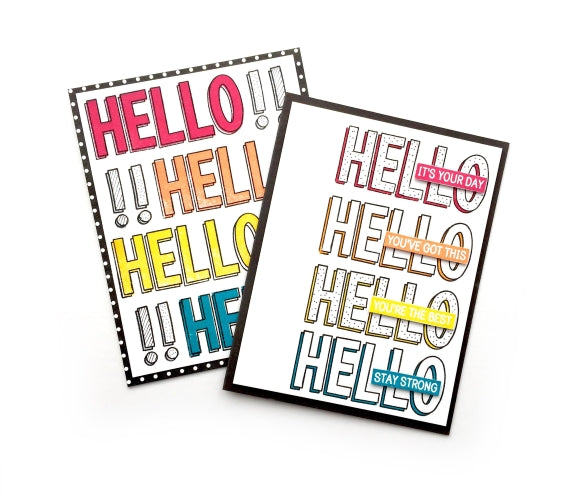 Sentiment Label Blocks :: 6x8 Clear Stamp Set