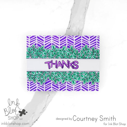 Wild Hatch Herringbone :: 6x6 Stencil
