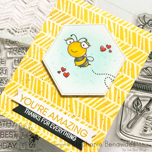 Wild Hatch Herringbone :: 6x6 Stencil