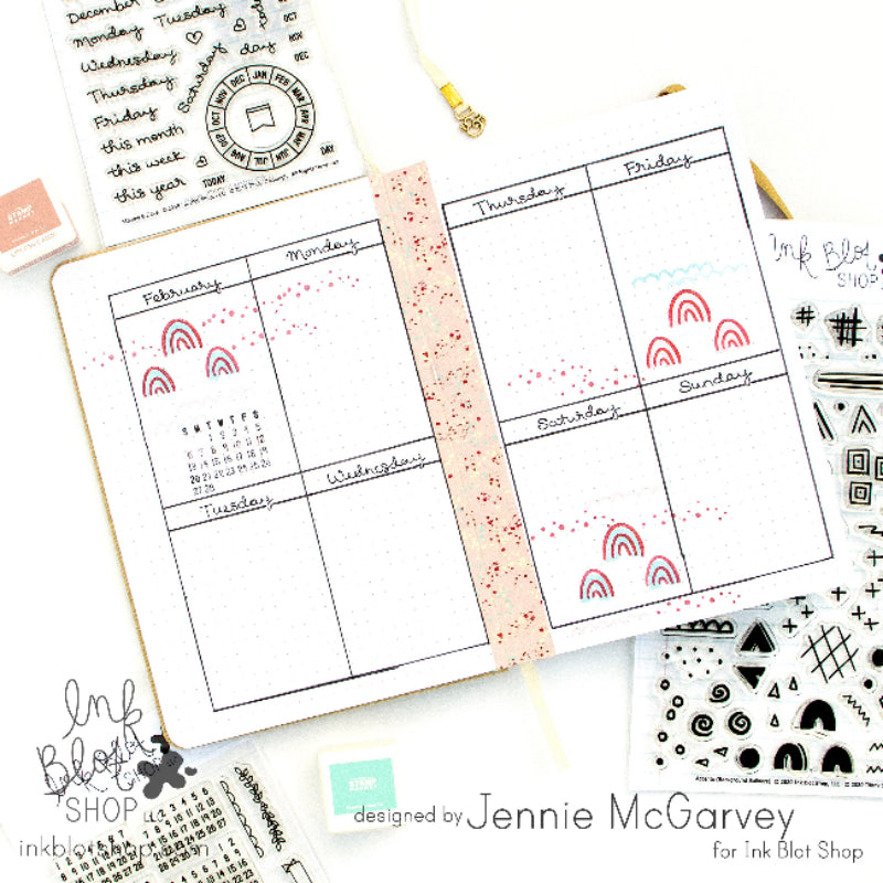 Months & Days (Calendar Builder) :: 4x6 Clear Stamp Set