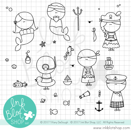 Ahoy :: 4x6 Clear Stamp Set