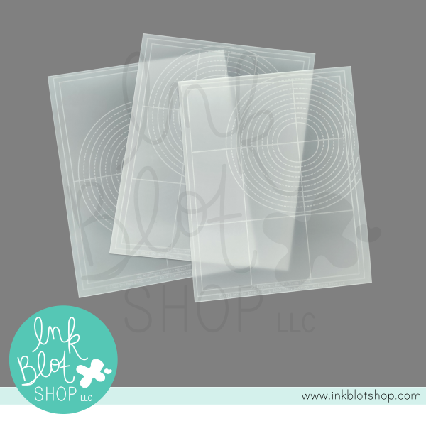 A2 Alignment Guides - Circles (3-pack) :: 5.5x4.25 Stencil