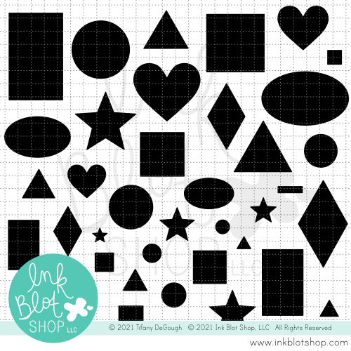 Basic Shapes :: 4x8 Clear Stamp Set