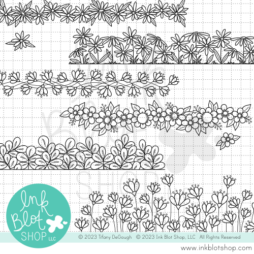 Botanical Borders 3 :: 6x8 Clear Stamp Set