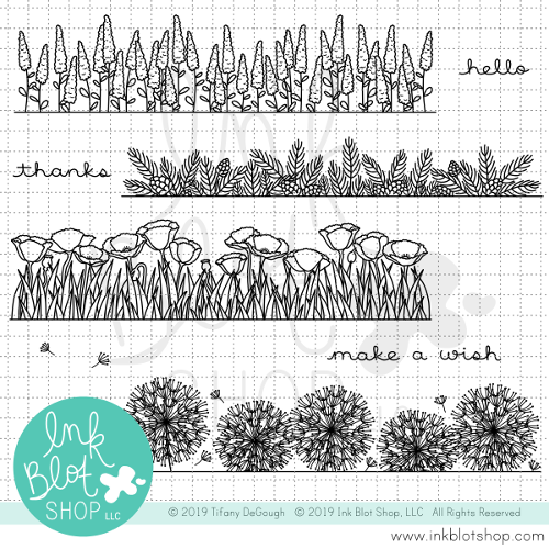 Botanical Borders 2 :: 6x6 Clear Stamp Set