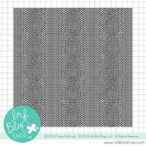 Cable Knit Background :: 6x6 Clear Stamp