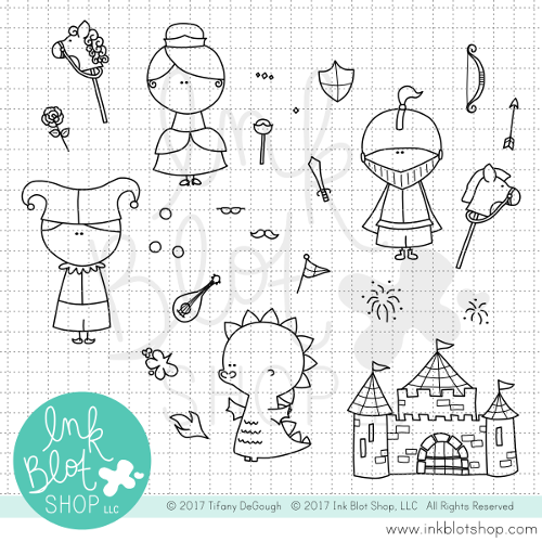 Castle Times :: 4x6 Clear Stamp Set