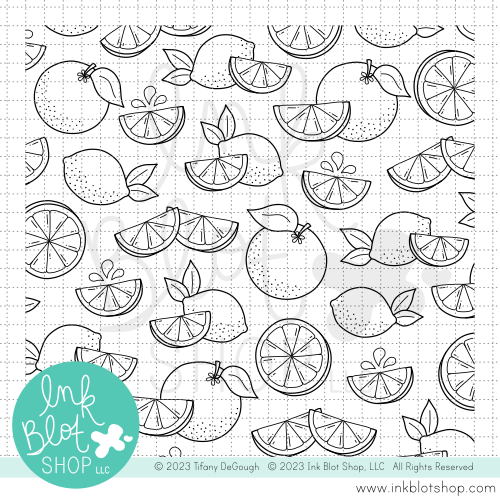 Citrus Squeeze Background :: 6x6 Clear Stamp