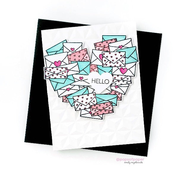 Happy Mail Heart :: 4x6 Clear Stamp Set