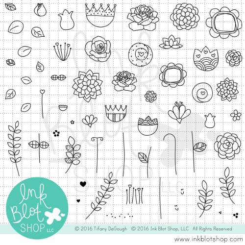 Floral Frenzy :: 6x8 Clear Stamp Set