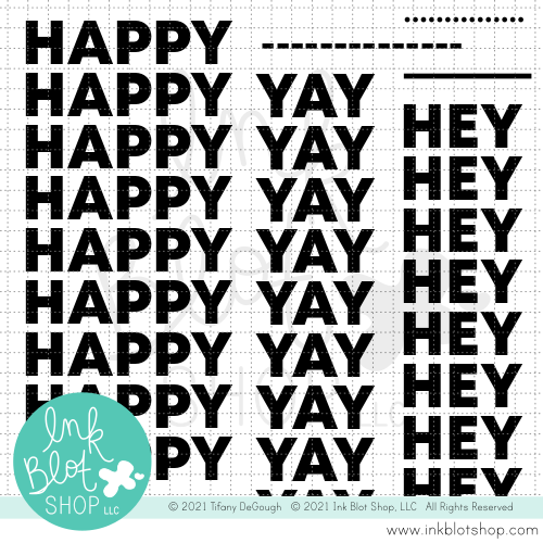 Happy Yay Hey Backgrounds :: 6x6 Clear Stamp