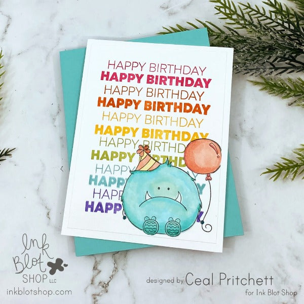 Party Monster :: 4x4 Clear Stamp Set