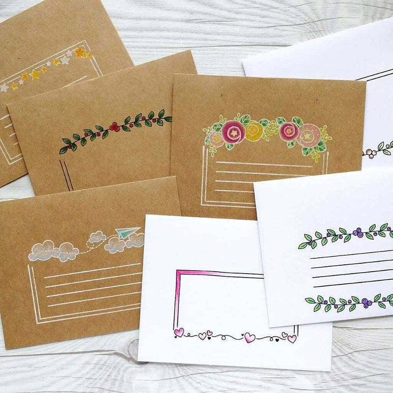 Envelope Mail Art :: 6x8 Clear Stamp Set