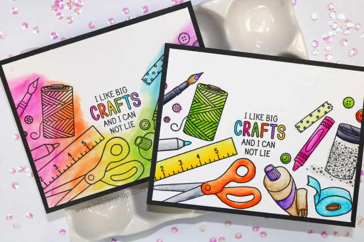 Arts & Crafts Icons :: 6x8 Clear Stamp Set