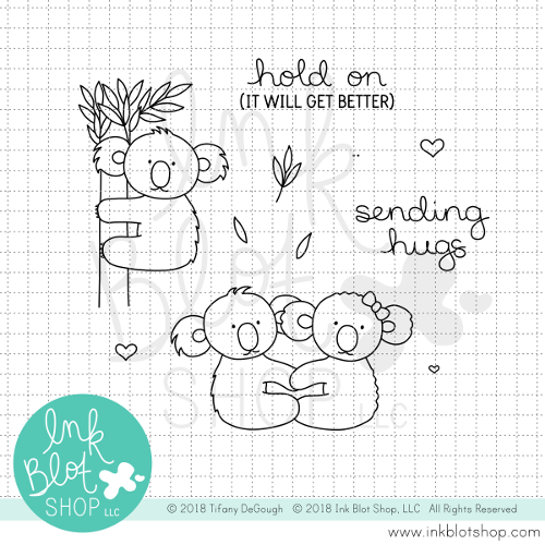 Koala Hugs :: 4x4 Clear Stamp Set