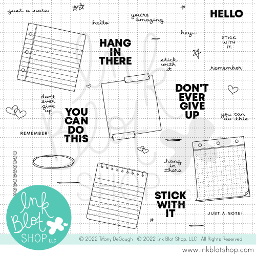 Little Notes :: 6x8 Clear Stamp Set