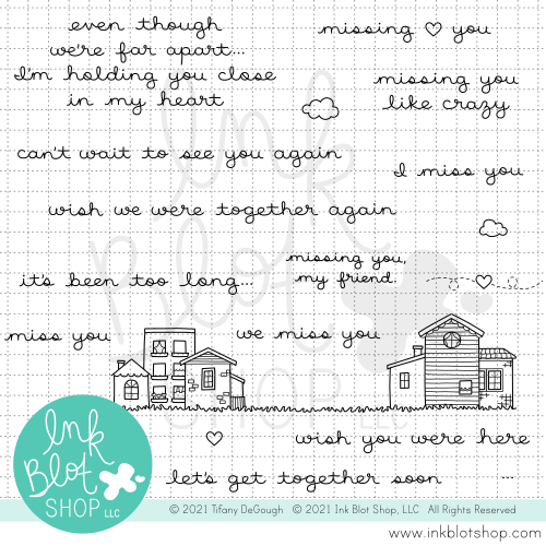 Missing You :: 4x8 Clear Stamp Set