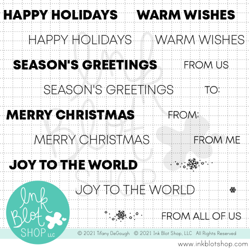 Mixed Holiday Greetings :: 4x6 Clear Stamp Set