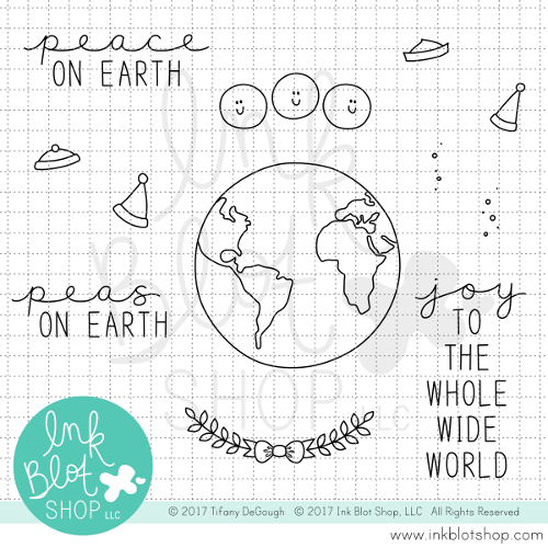 Peas on Earth :: 4x4 Clear Stamp Set