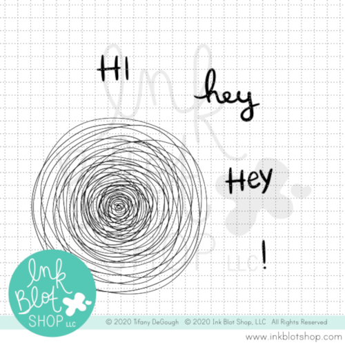 Scribble Circle :: 4x4 Clear Stamp Set