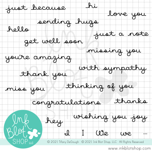 Scripty Sayings :: 4x8 Clear Stamp Set