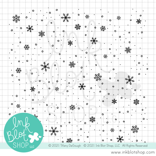 Snowflake Flurry Background :: 6x6 Clear Stamp