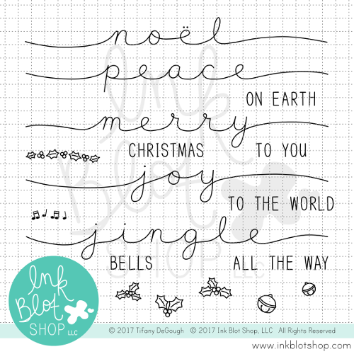 Stretched Holiday Sentiments :: 4x6 Clear Stamp Set