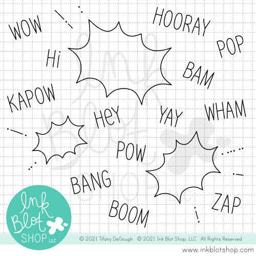 Superhero Bursts :: 4x4 Clear Stamp Set