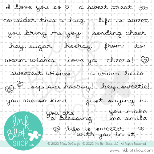 Sweet Times Sentiments :: 4x8 Clear Stamp Set