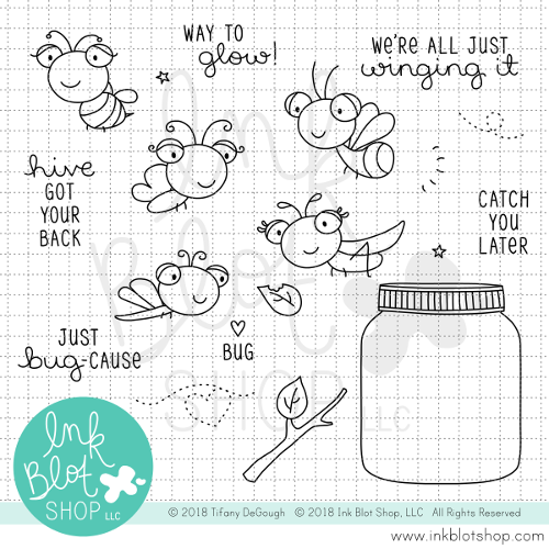 Winging It :: 4x6 Clear Stamp Set