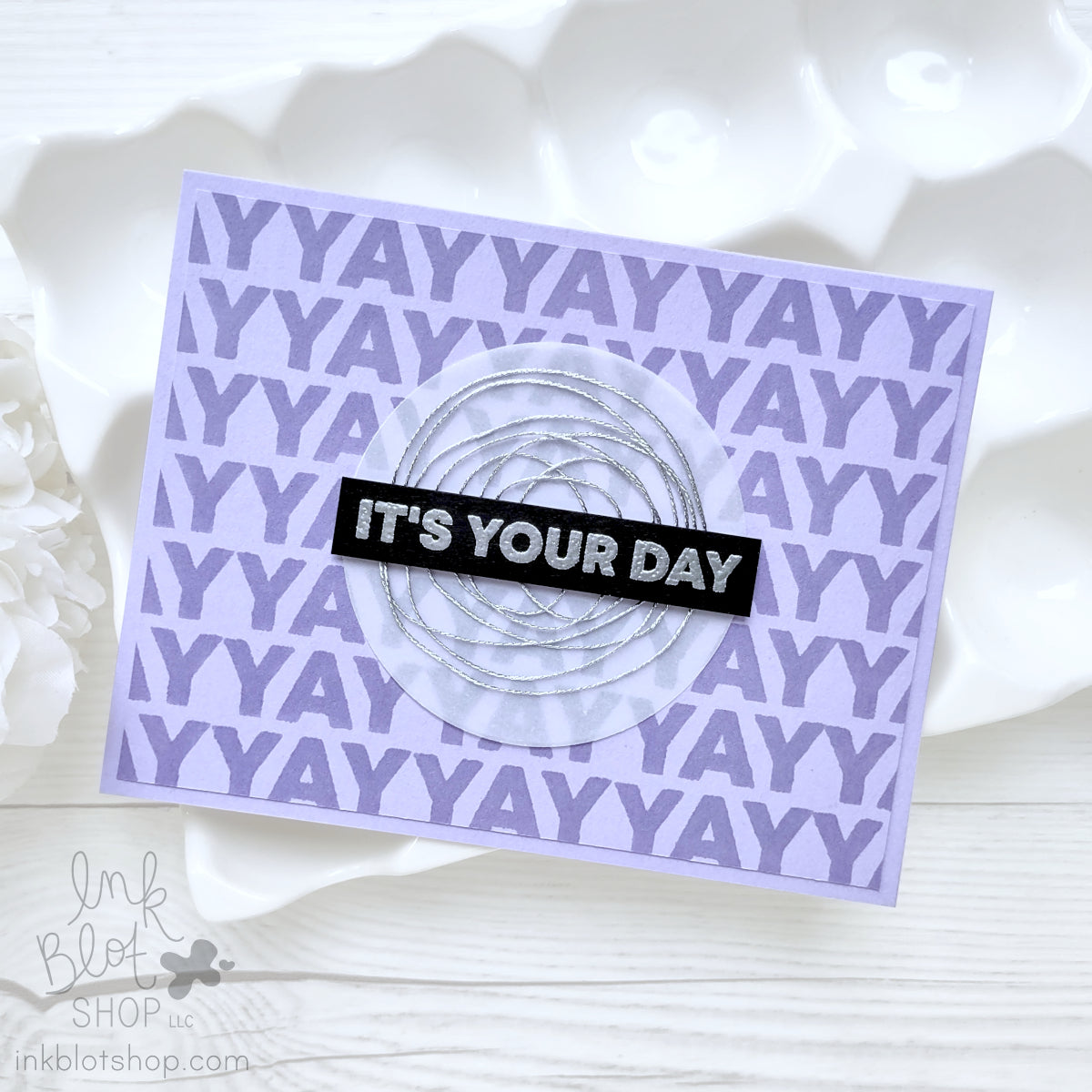 Happy Yay Hey Backgrounds :: 6x6 Clear Stamp