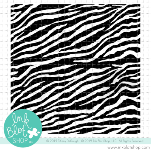 Zebra Print Background :: 6x6 Clear Stamp Set