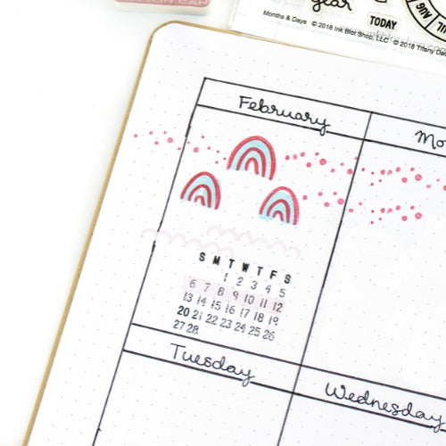 Months & Days (Calendar Builder) :: 4x6 Clear Stamp Set